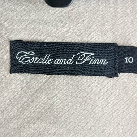 Estelle and Finn NY Women’s Size 10 Beige Blazer Quiet Luxury Scandi Minimalist - Picture 11 of 14